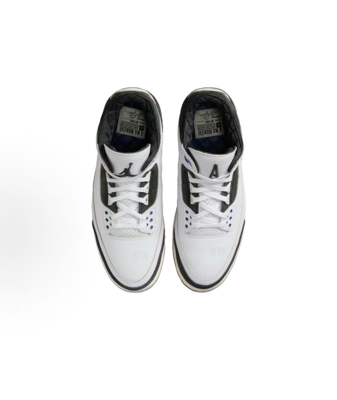 JORDAN Белые кожаные кроссовки, фото 3