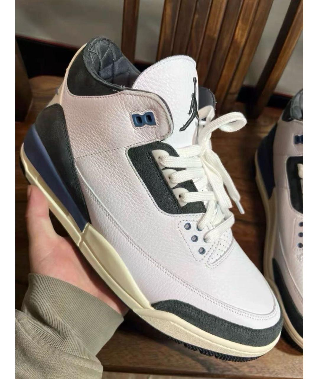 JORDAN Белые кожаные кроссовки, фото 6