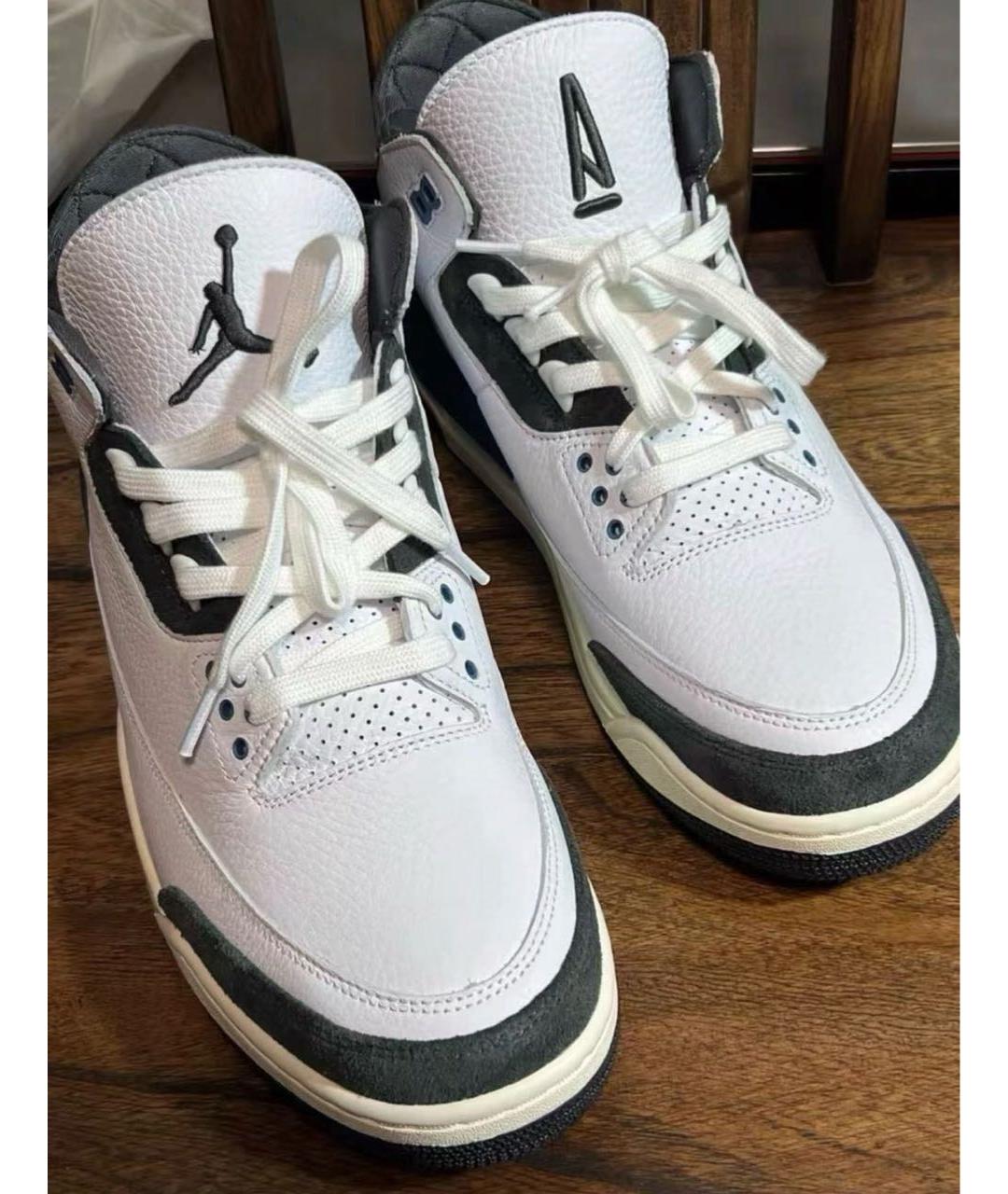 JORDAN Белые кожаные кроссовки, фото 7