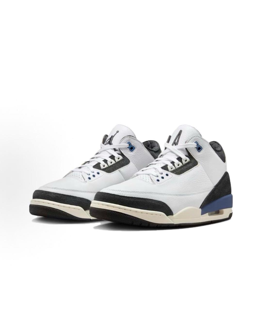 JORDAN Белые кожаные кроссовки, фото 2