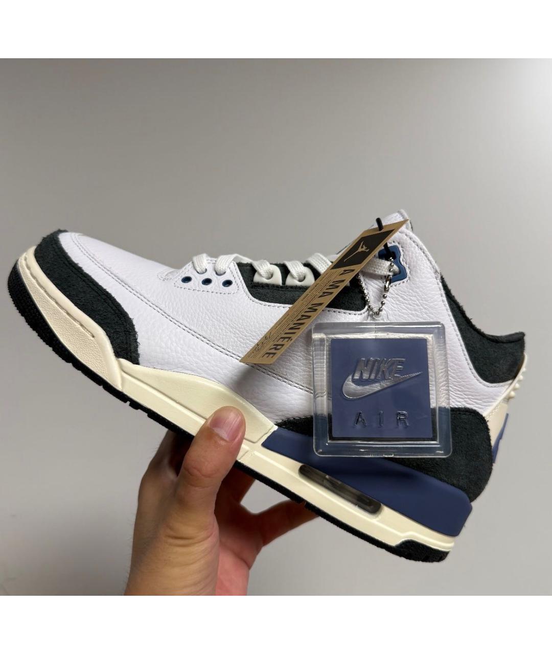 JORDAN Белые кожаные кроссовки, фото 5