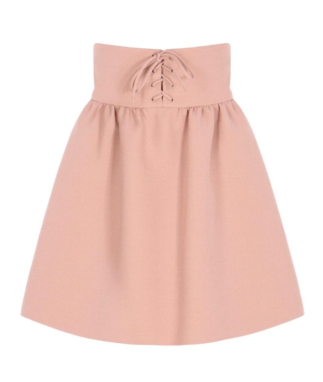 CHRISTIAN DIOR Розовая шерстяная юбка миди, фото 9