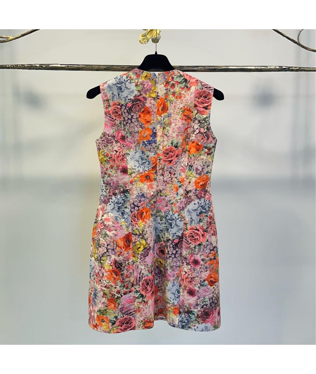 VALENTINO Мульти шерстяное повседневное платье, фото 4