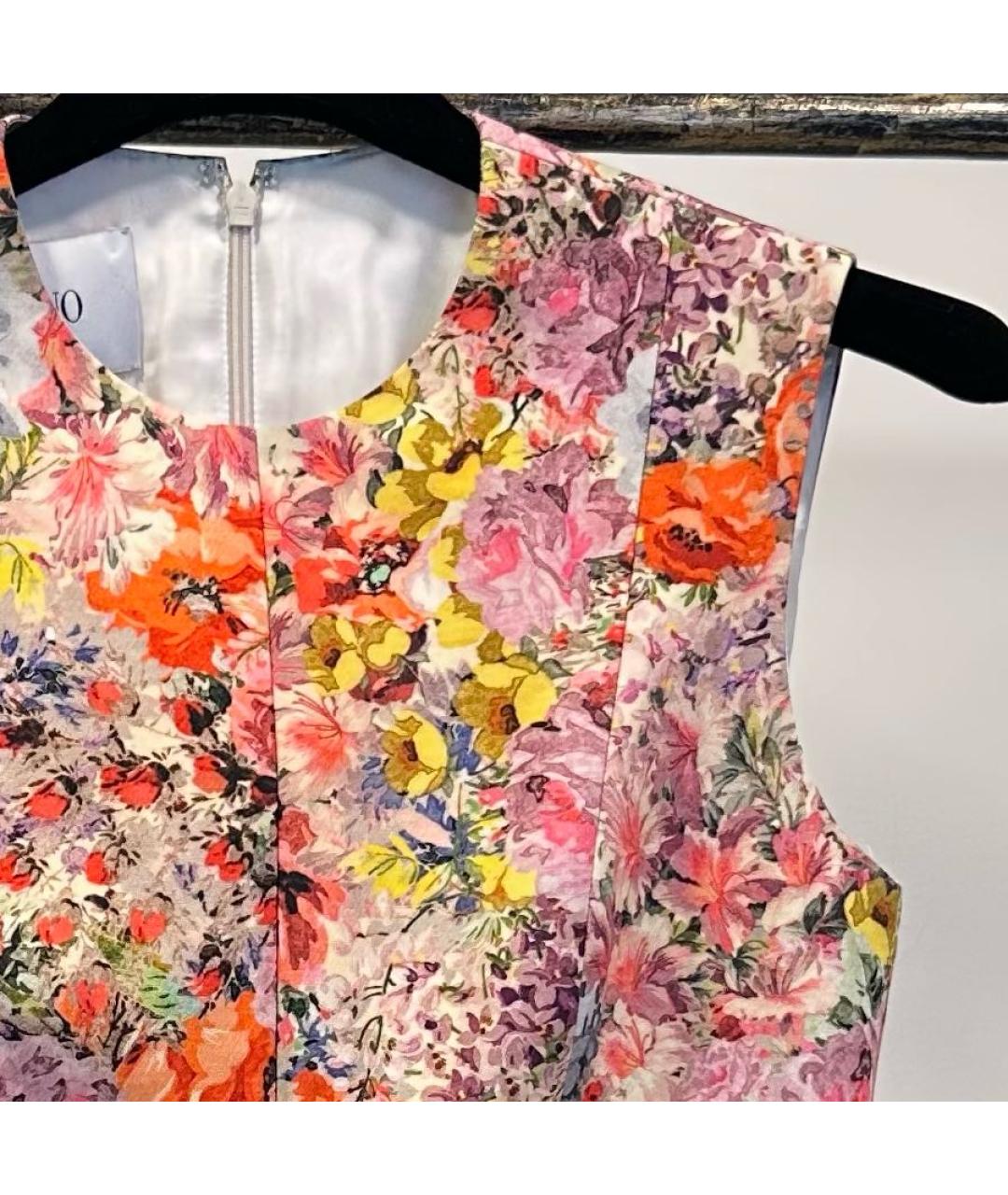 VALENTINO Мульти шерстяное повседневное платье, фото 2