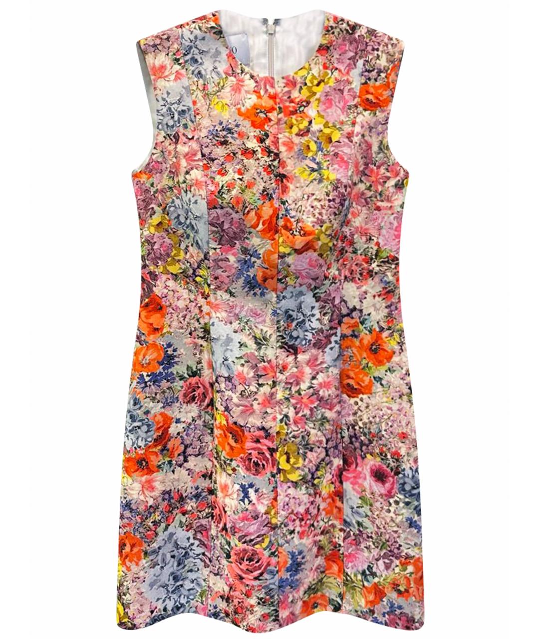 VALENTINO Мульти шерстяное повседневное платье, фото 1