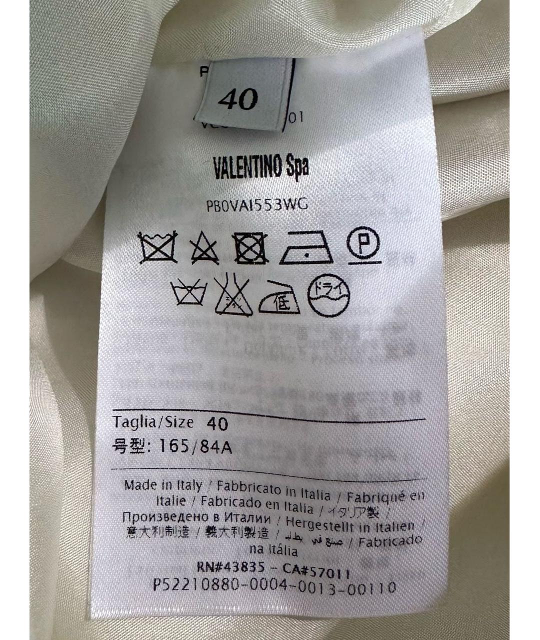 VALENTINO Мульти шерстяное повседневное платье, фото 5