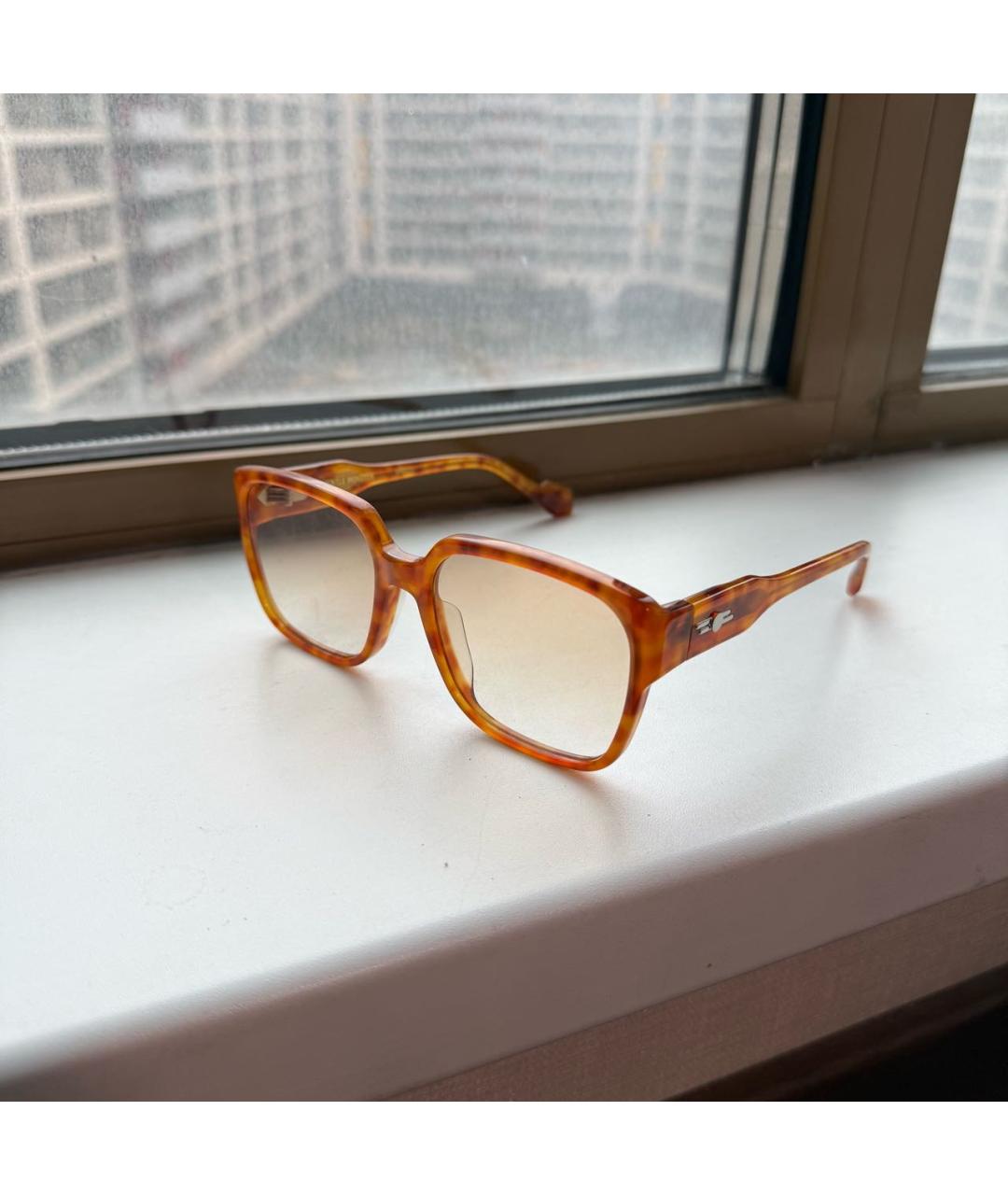 GENTLE MONSTER Оранжевое пластиковые солнцезащитные очки, фото 8