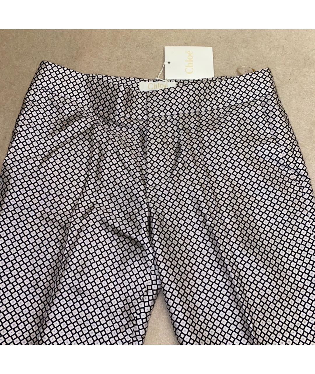 CHLOE Мульти шелковые брюки узкие, фото 3