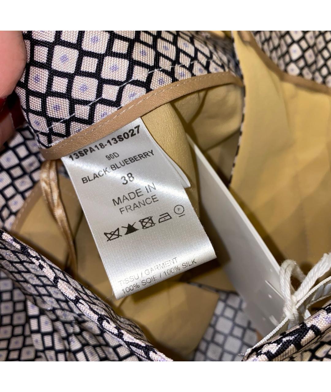 CHLOE Мульти шелковые брюки узкие, фото 5