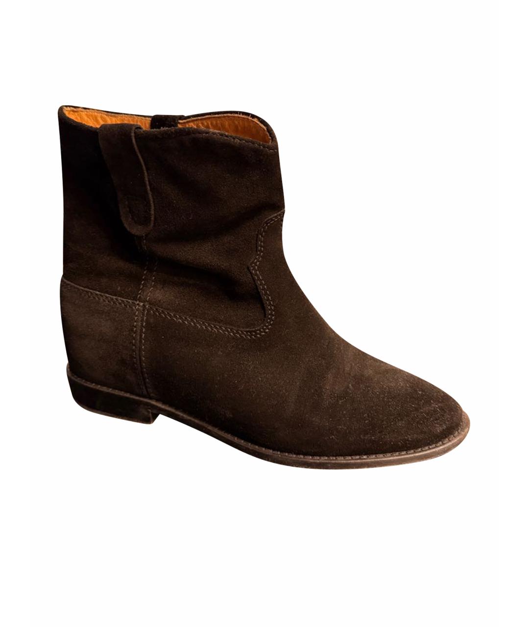 ISABEL MARANT Черные замшевые ботинки, фото 9