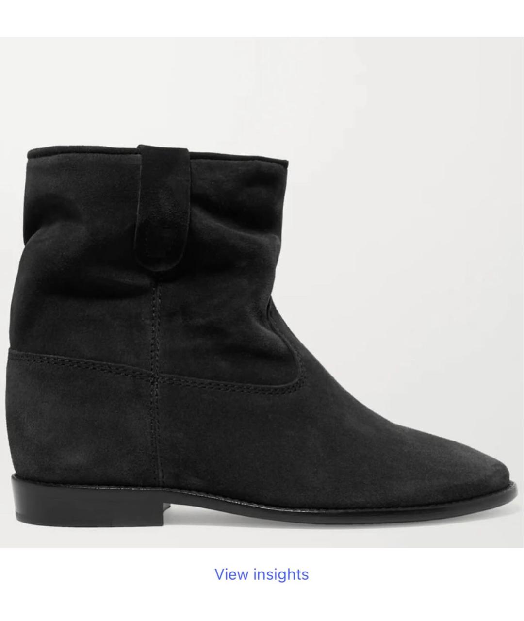 ISABEL MARANT Черные замшевые ботинки, фото 7