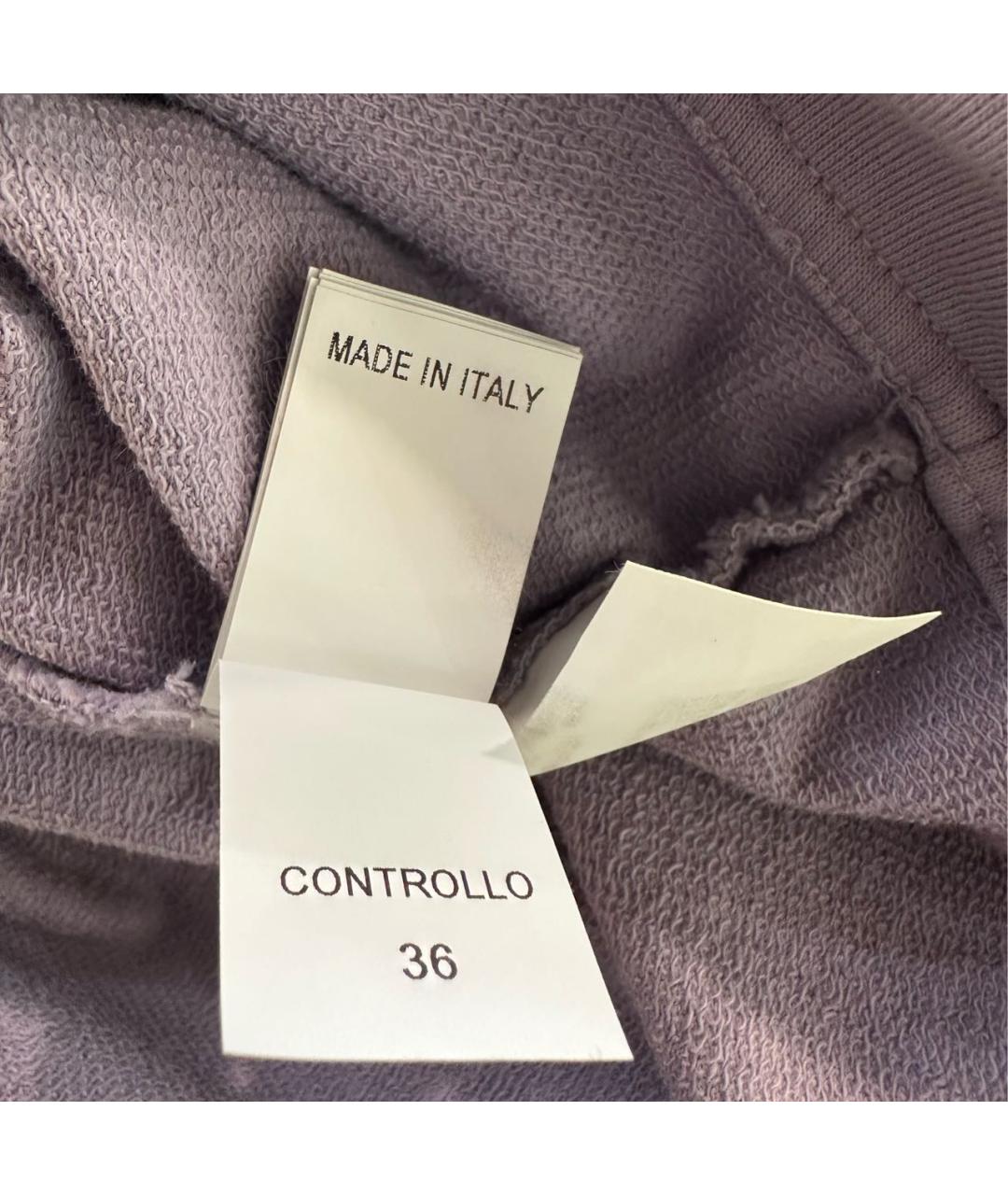 BRUNELLO CUCINELLI Фиолетовая хлопковая футболка, фото 4