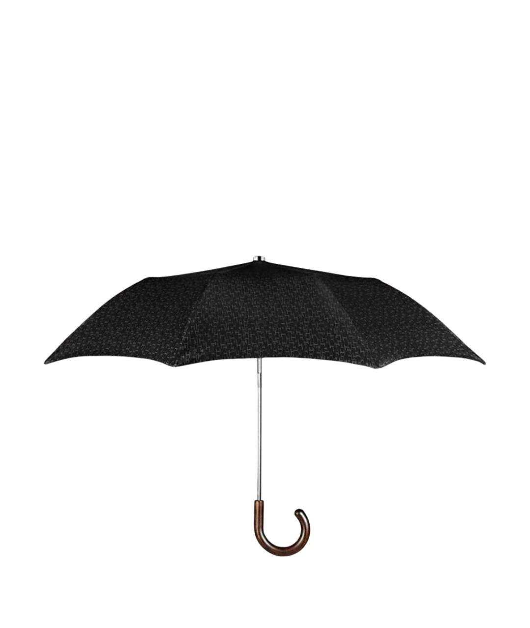 HERMES Черный зонт, фото 1