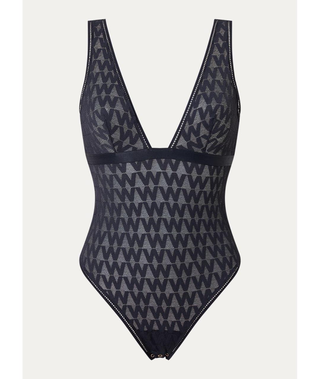 WOLFORD Черное полиамидовое боди, фото 9