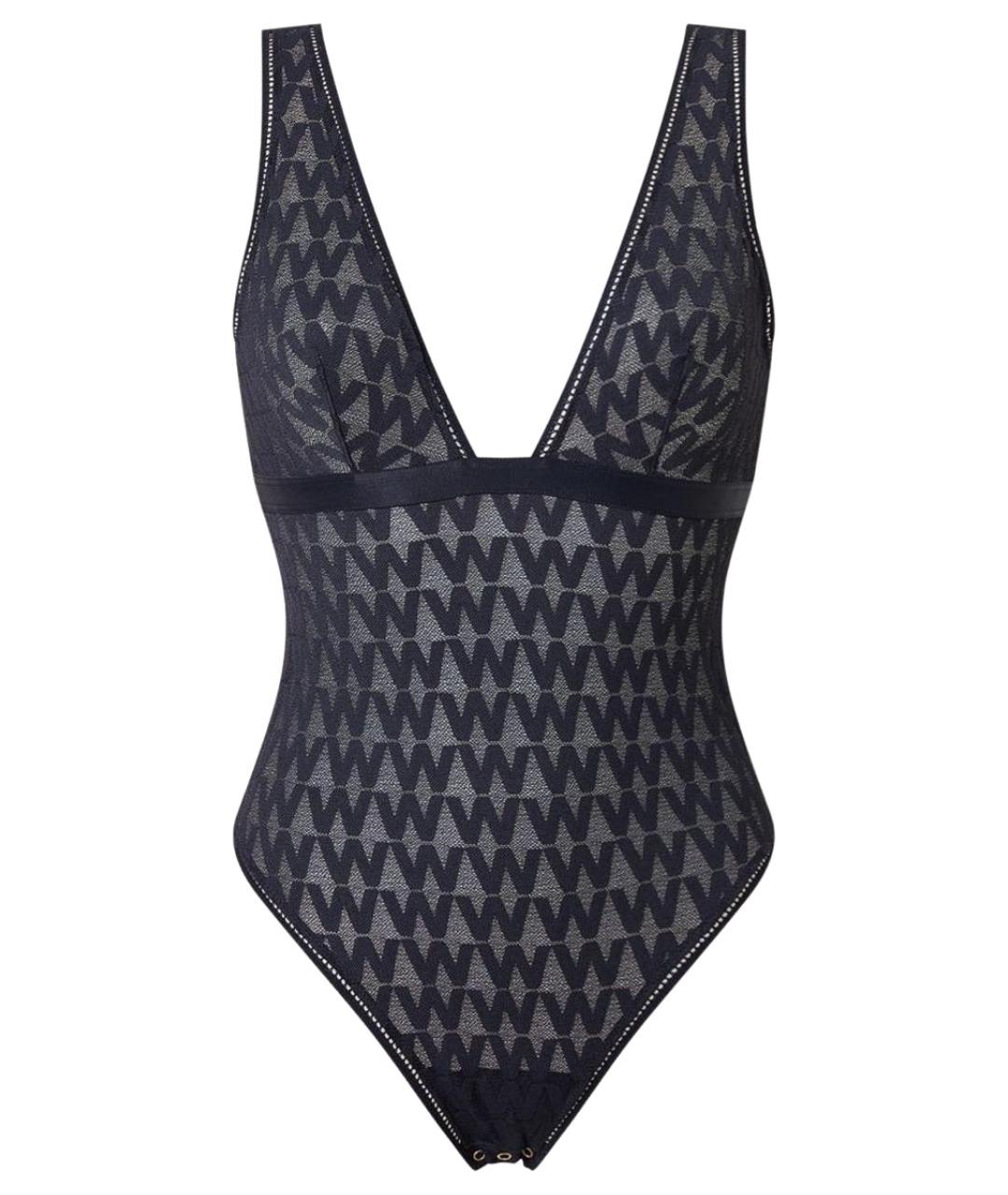 WOLFORD Черное полиамидовое боди, фото 1