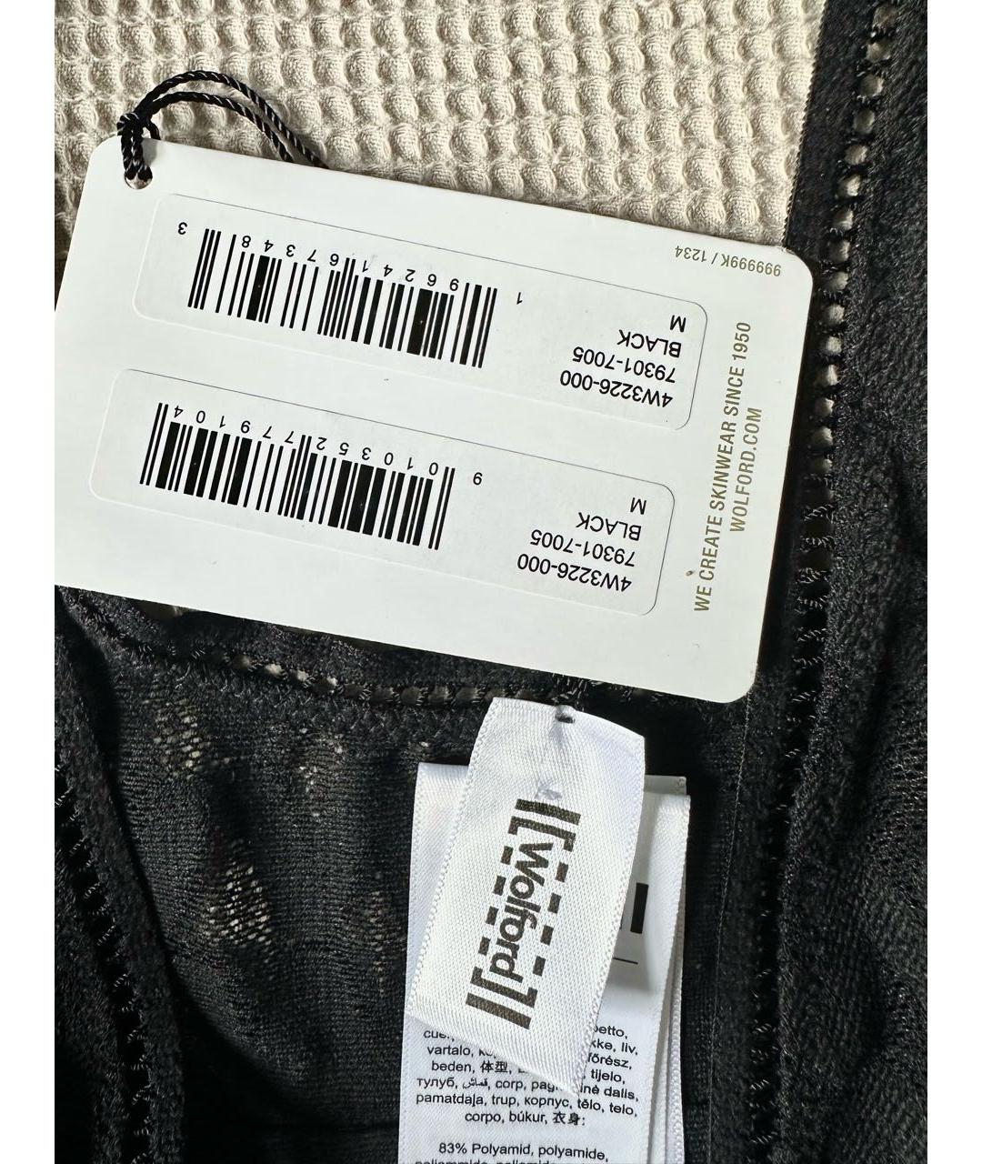 WOLFORD Черное полиамидовое боди, фото 4