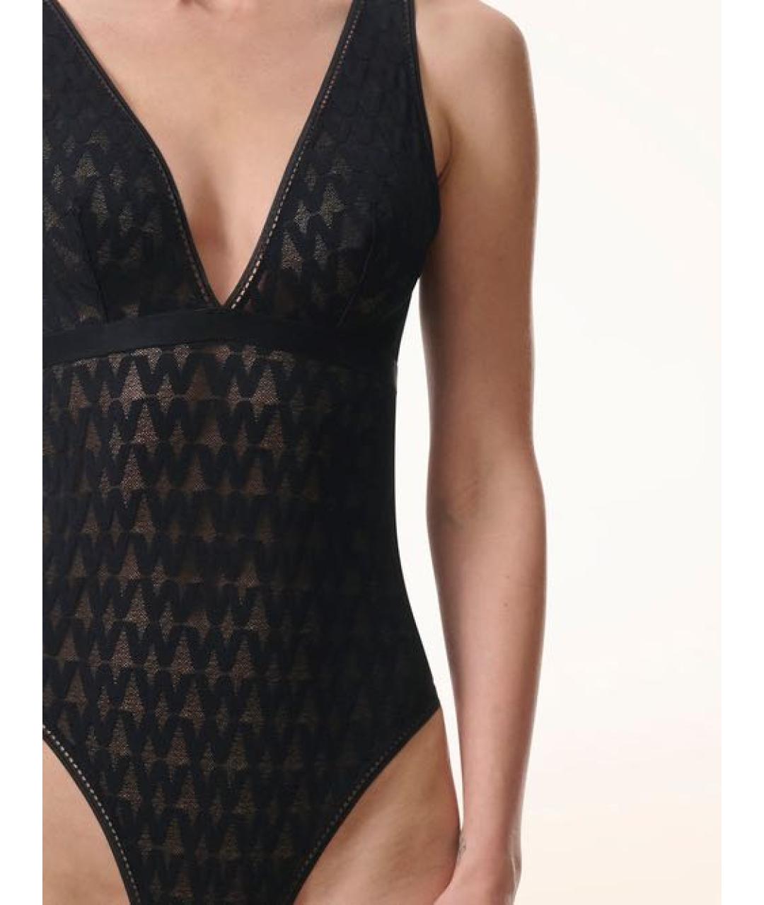 WOLFORD Черное полиамидовое боди, фото 6