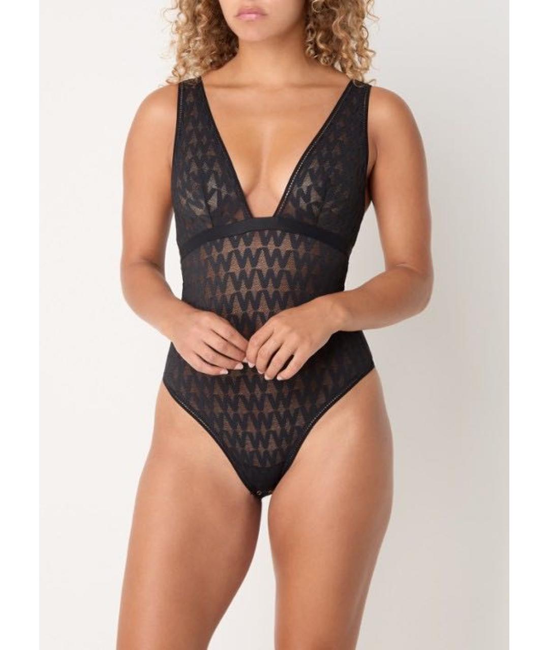 WOLFORD Черное полиамидовое боди, фото 7