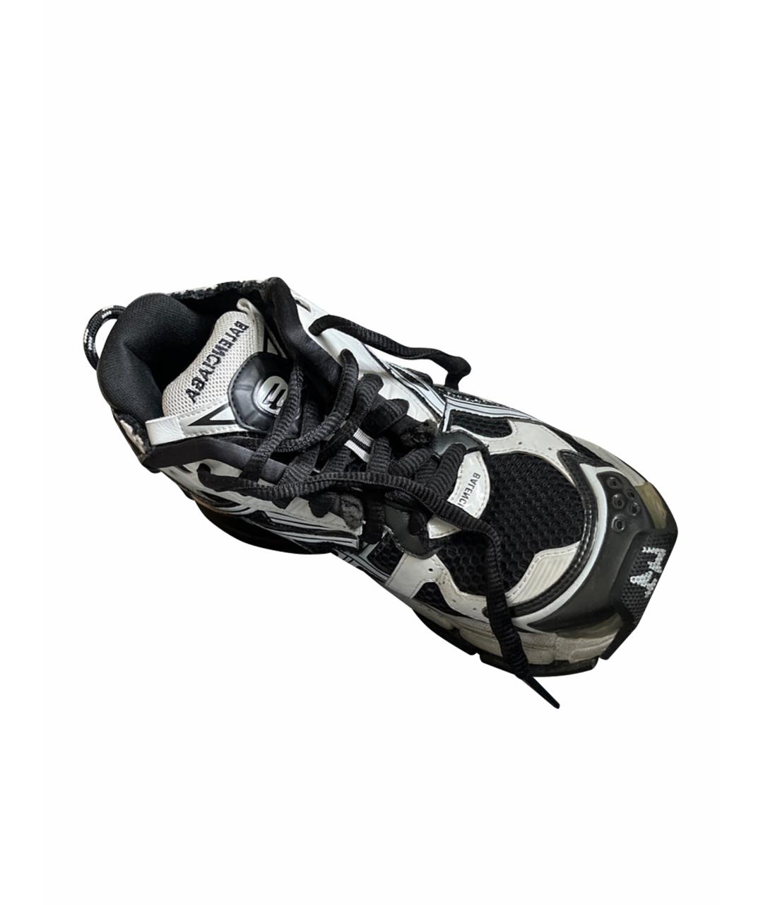 BALENCIAGA Белые низкие кроссовки / кеды из искусственной кожи, фото 1