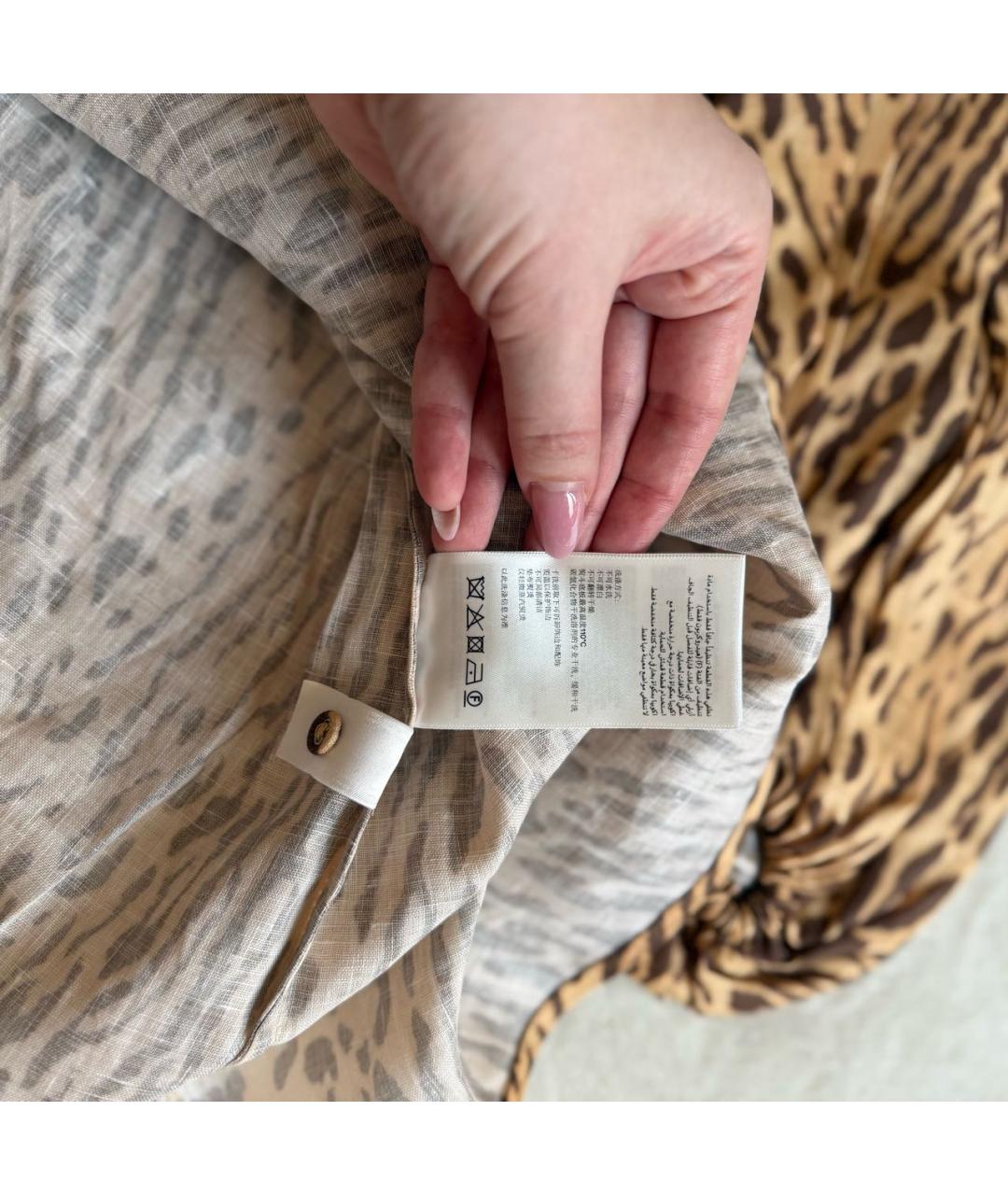 ZIMMERMANN Коричневая льняная туника, фото 5