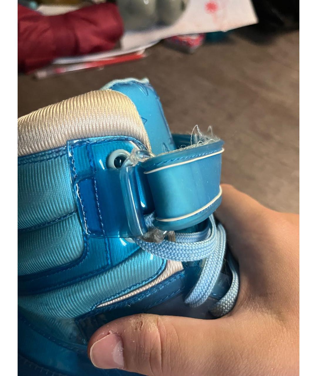 LOUIS VUITTON Голубые высокие кроссовки / кеды, фото 6