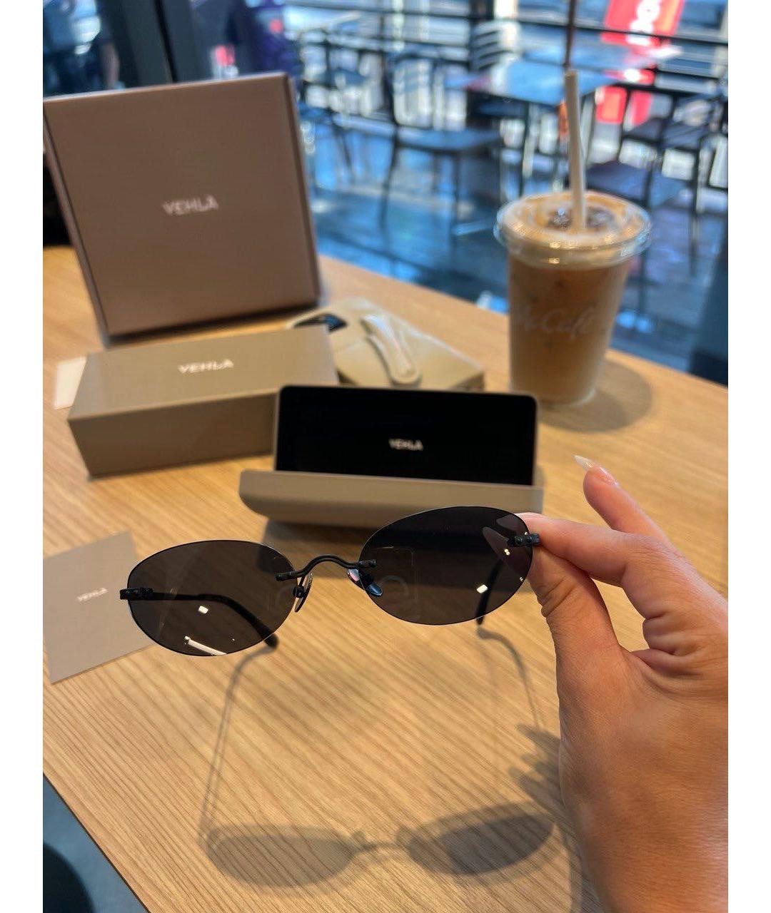 Vehla Черные металлические солнцезащитные очки, фото 7