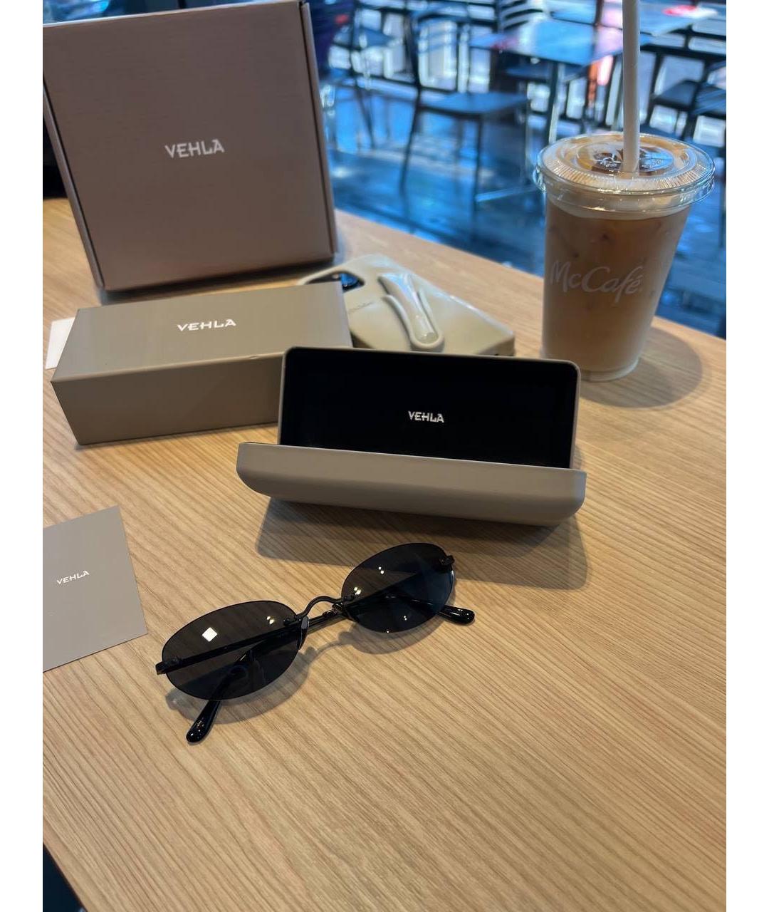 Vehla Черные металлические солнцезащитные очки, фото 4