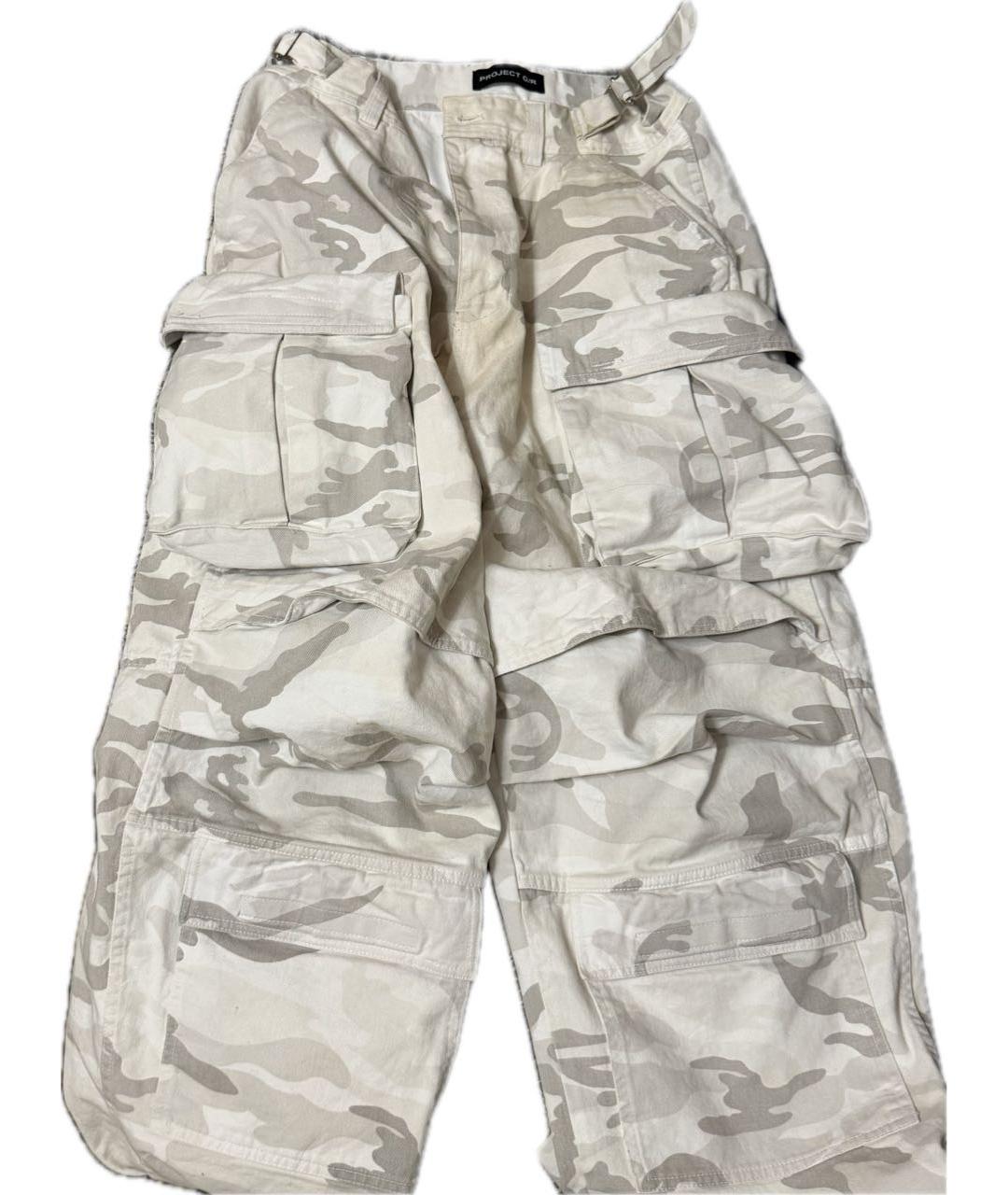 GRAILZ PROJECT G/R Белые хлопковые повседневные брюки, фото 9