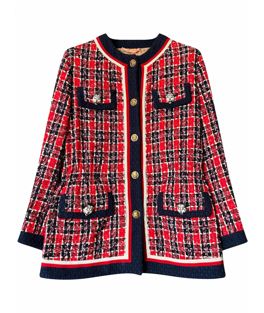 GUCCI Мульти твидовый жакет/пиджак, фото 1