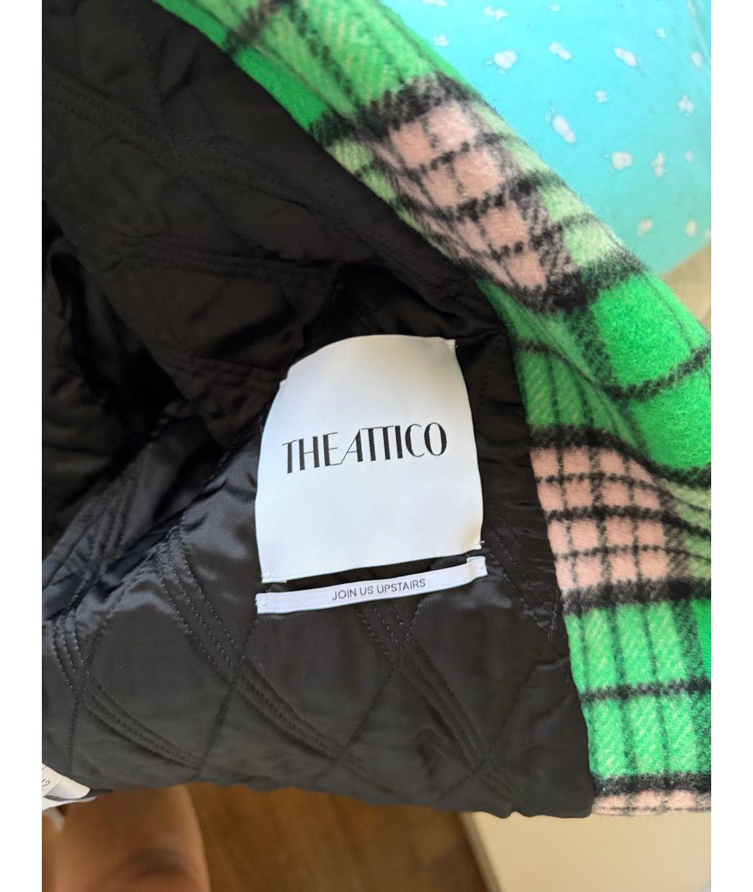 THE ATTICO Зеленый шерстяной жакет/пиджак, фото 3