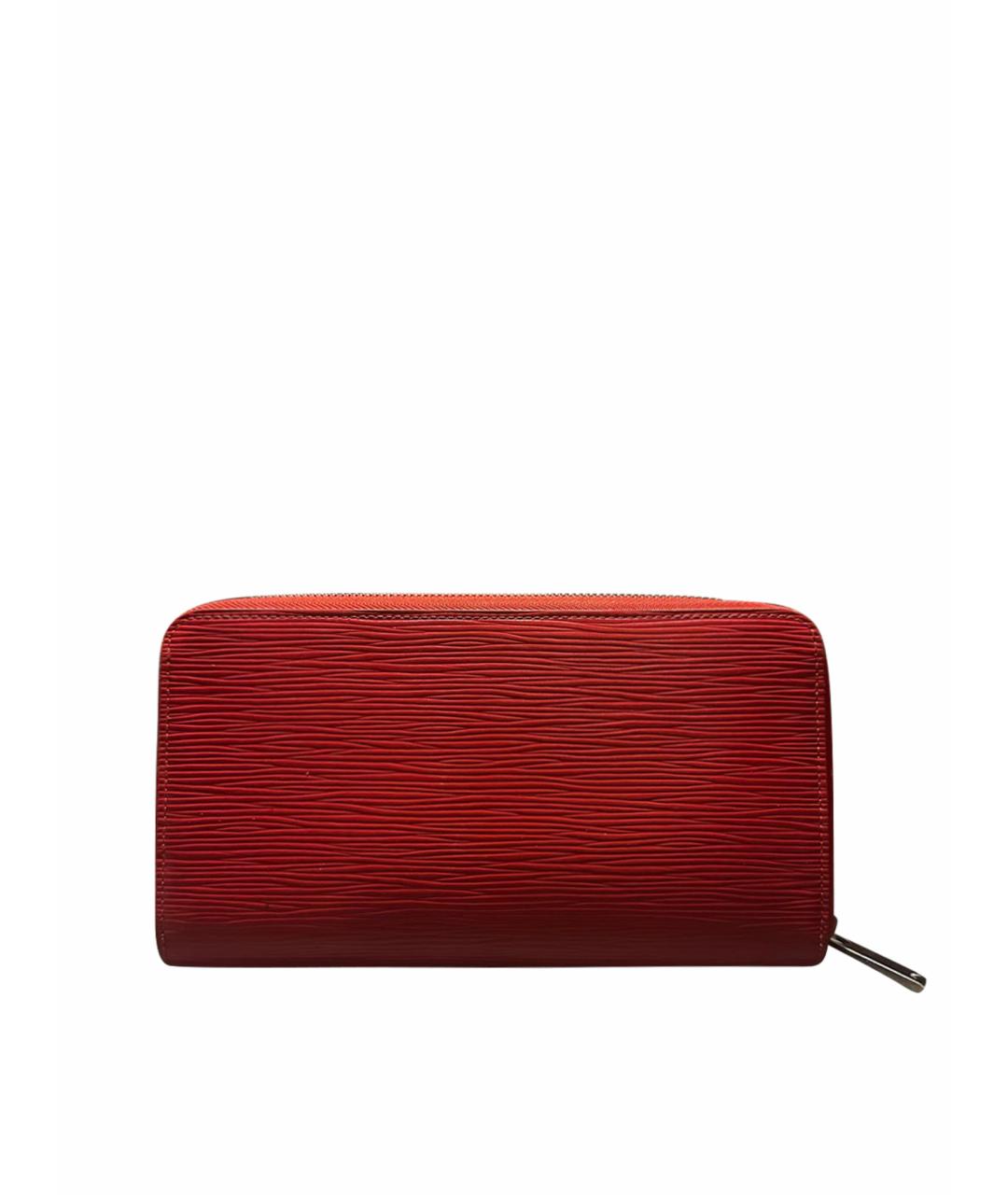 LOUIS VUITTON Красный кожаный кошелек, фото 1