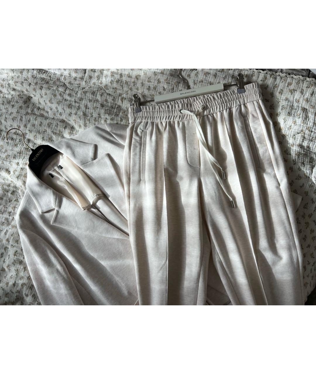 PESERICO Бежевый хлопковый костюм с брюками, фото 7