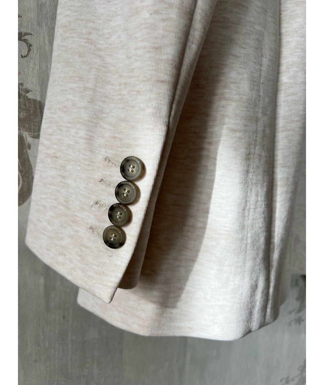 PESERICO Бежевый хлопковый костюм с брюками, фото 5