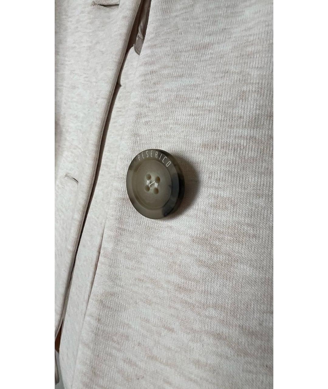 PESERICO Бежевый хлопковый костюм с брюками, фото 4