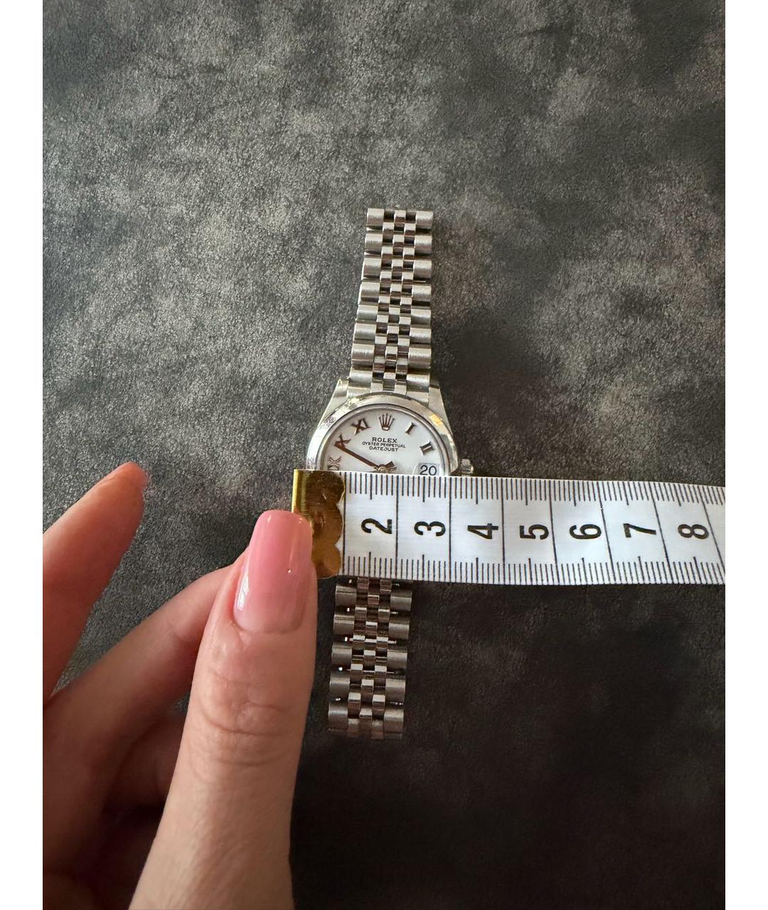 ROLEX Серебряные часы из белого золота, фото 6