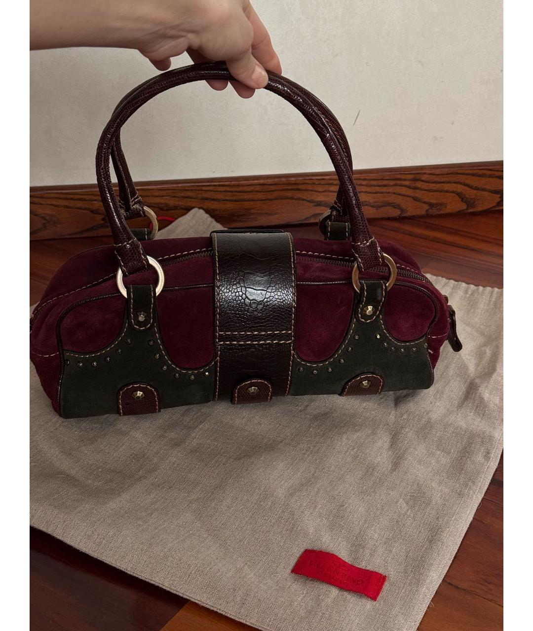 VALENTINO Черная кожаная сумка с короткими ручками, фото 8