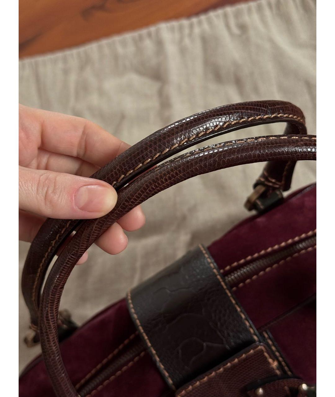 VALENTINO Черная кожаная сумка с короткими ручками, фото 7