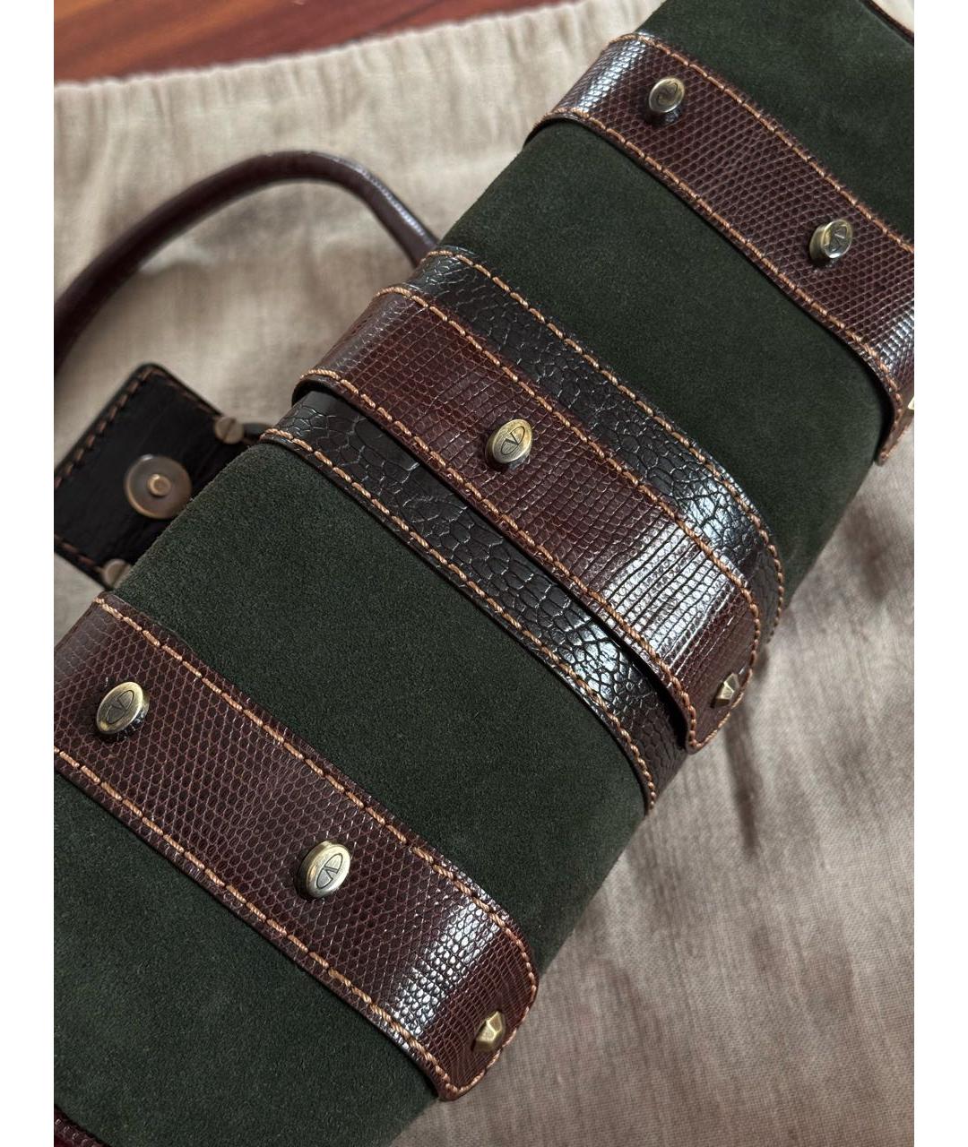 VALENTINO Черная кожаная сумка с короткими ручками, фото 6