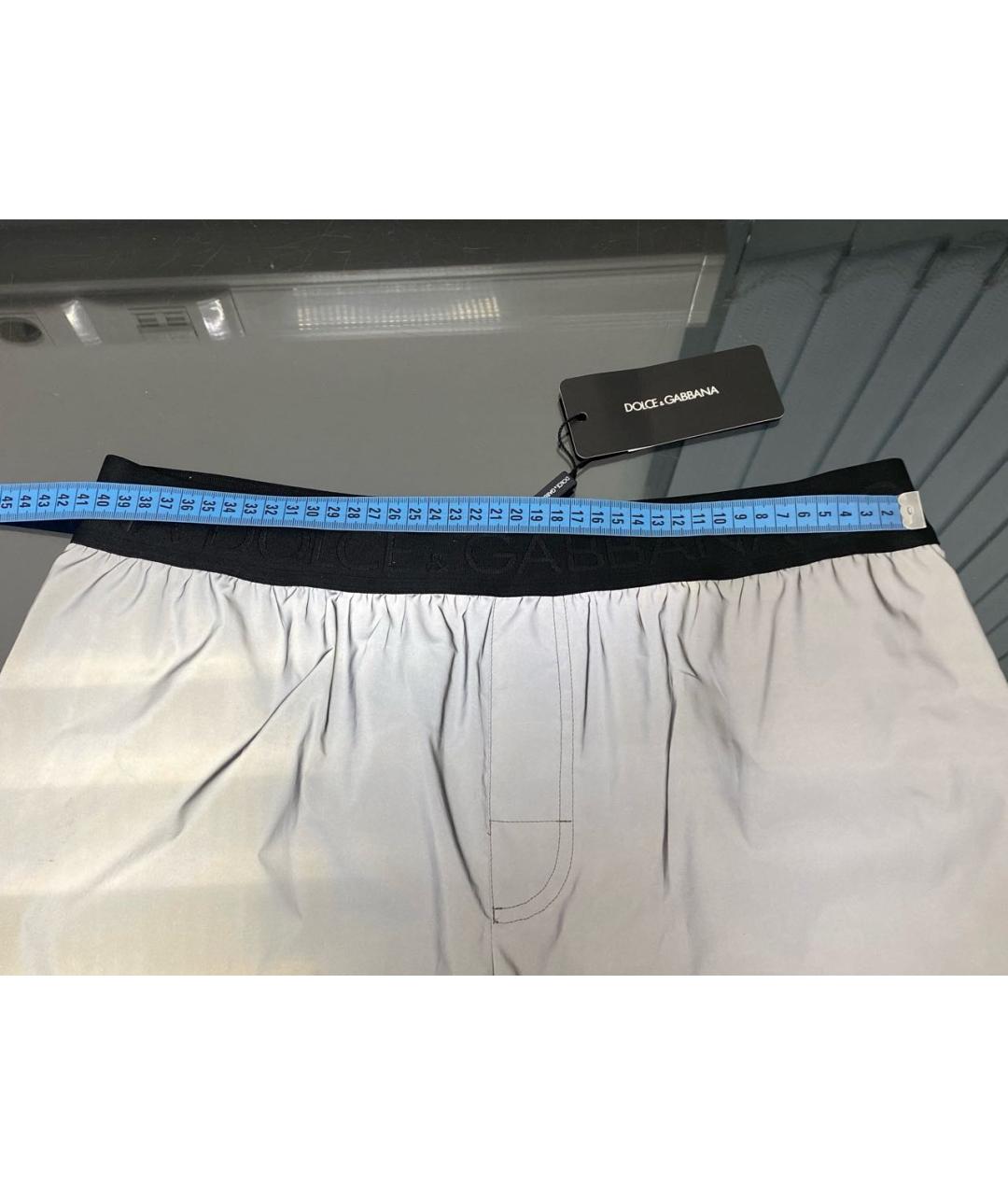 DOLCE&GABBANA Серые полиэстеровые шорты, фото 7