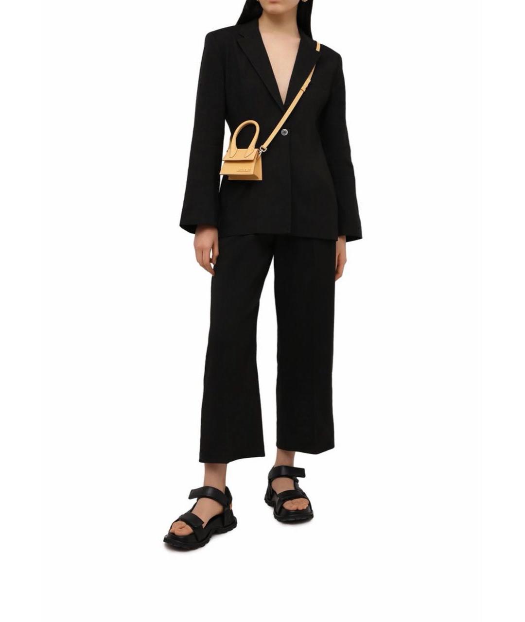 JACQUEMUS Черный льняной жакет/пиджак, фото 2