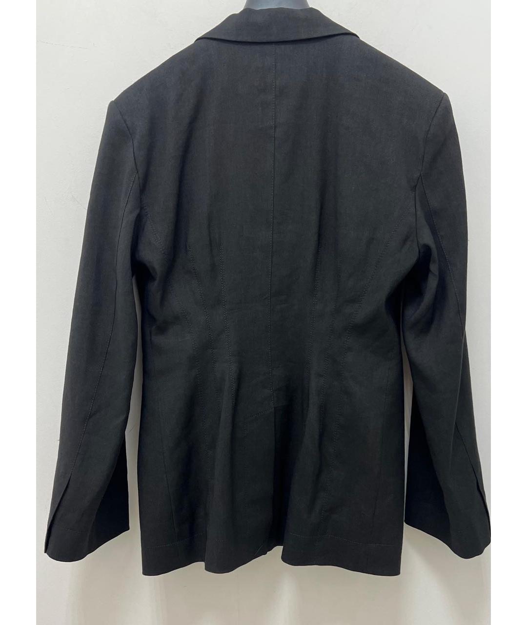 JACQUEMUS Черный льняной жакет/пиджак, фото 3