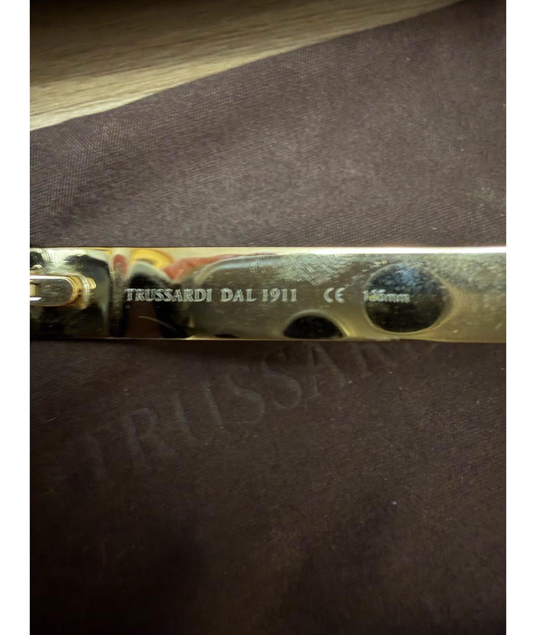 TRUSSARDI Черные пластиковые солнцезащитные очки, фото 5