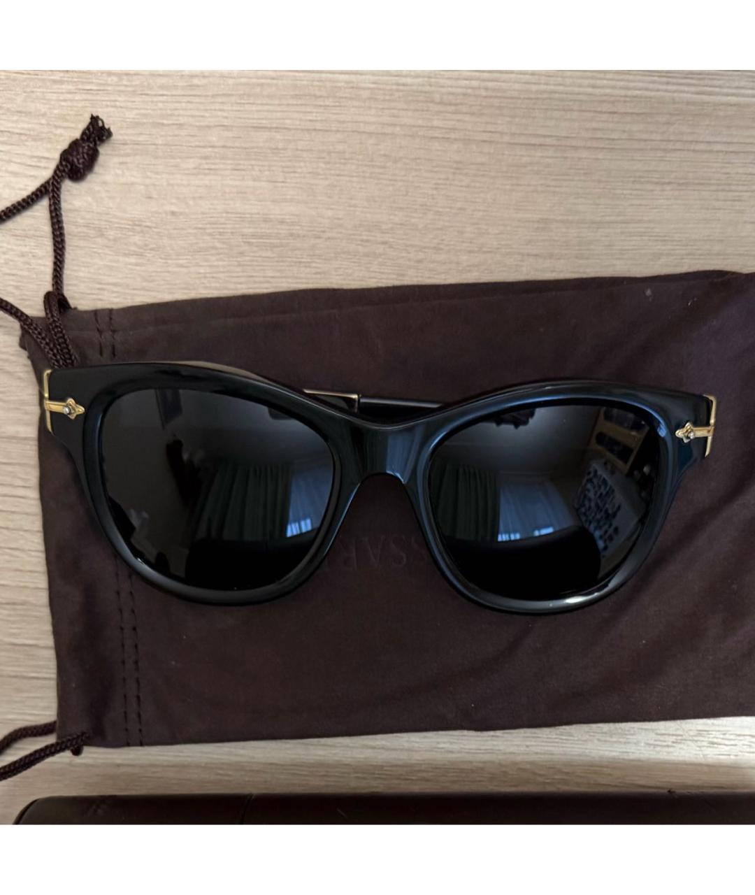 TRUSSARDI Черные пластиковые солнцезащитные очки, фото 6