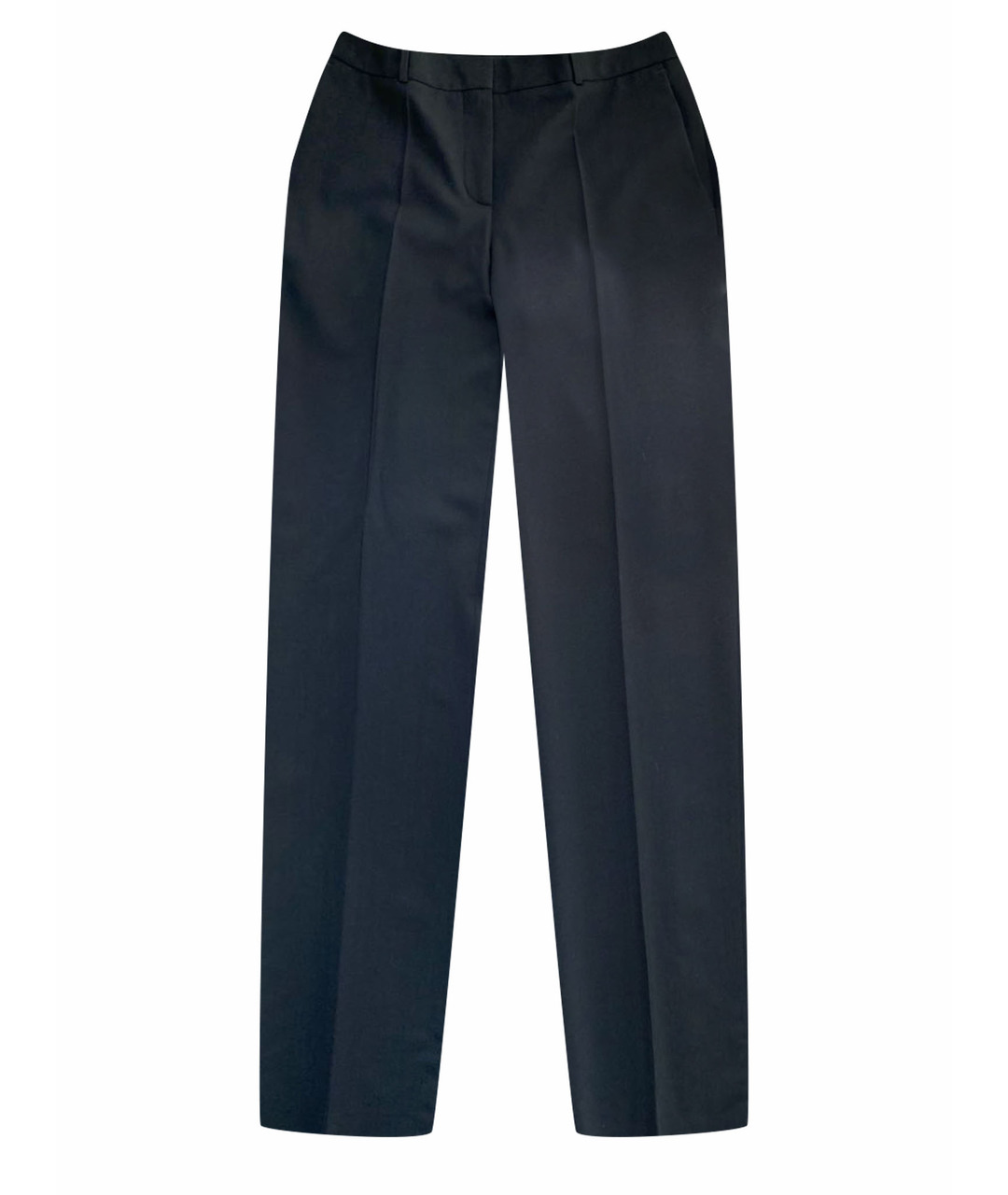HUGO BOSS Черные шерстяные прямые брюки, фото 1
