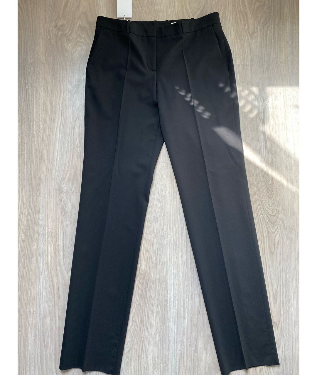 HUGO BOSS Черные шерстяные прямые брюки, фото 6