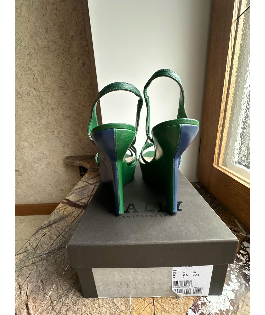 BALLY Мульти кожаные босоножки, фото 4