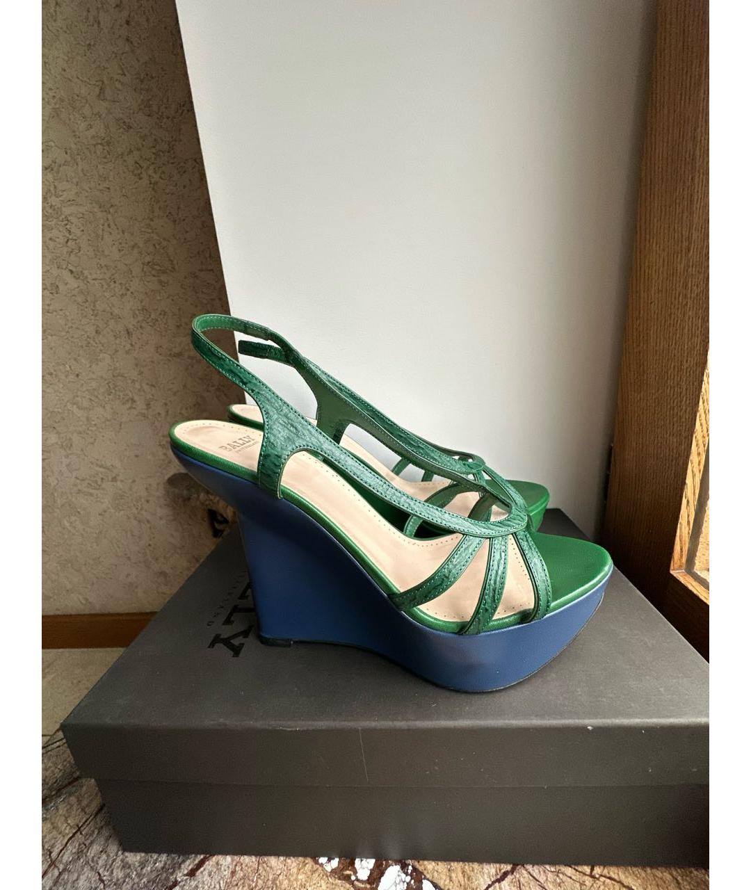 BALLY Мульти кожаные босоножки, фото 8