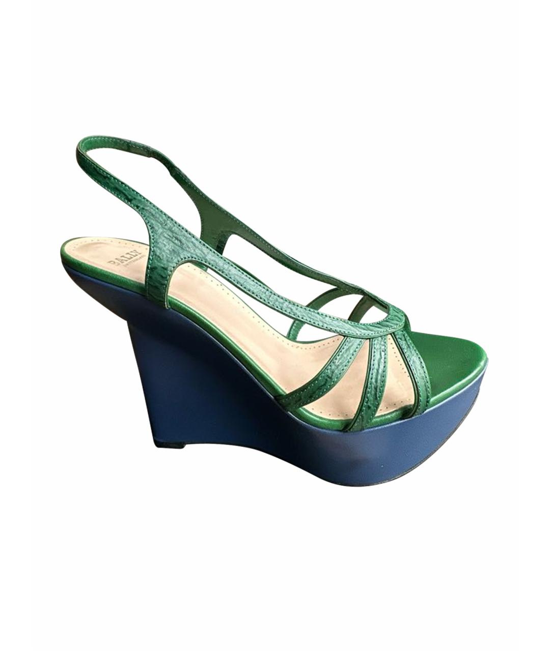 BALLY Мульти кожаные босоножки, фото 1