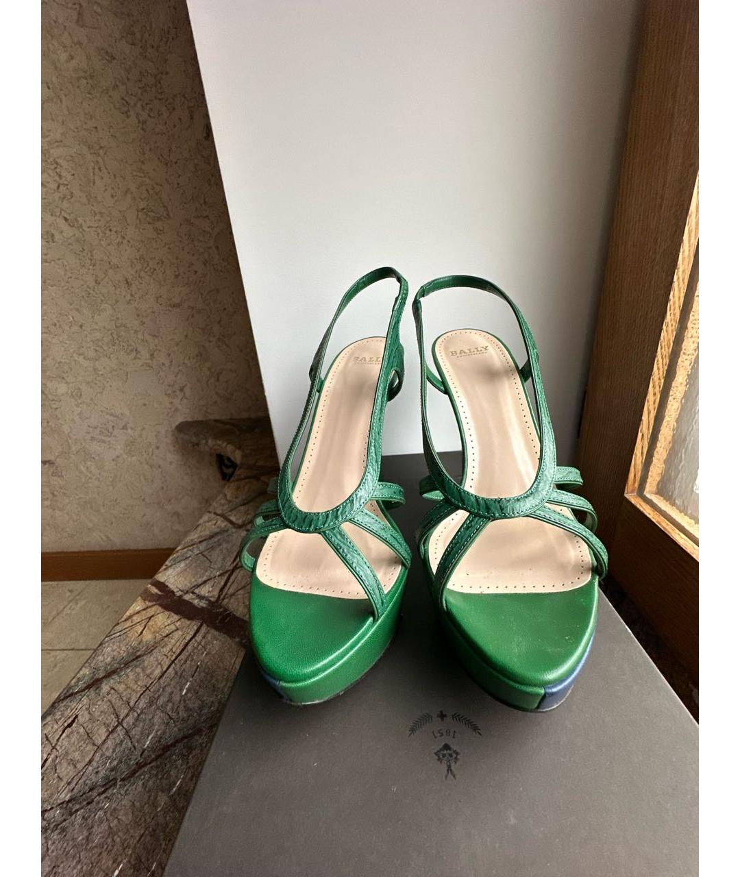 BALLY Мульти кожаные босоножки, фото 2