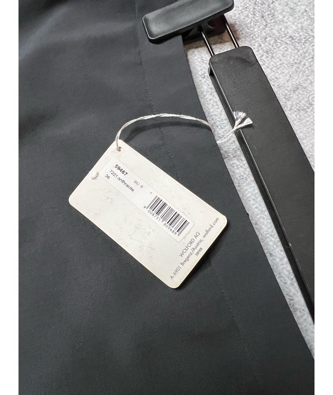 WOLFORD Серая шерстяная юбка миди, фото 5
